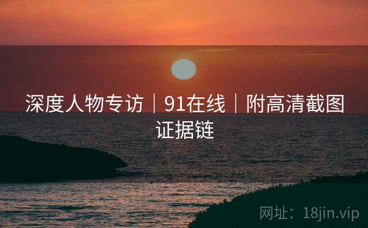 深度人物专访｜91在线｜附高清截图证据链