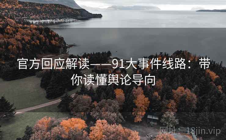 官方回应解读——91大事件线路：带你读懂舆论导向