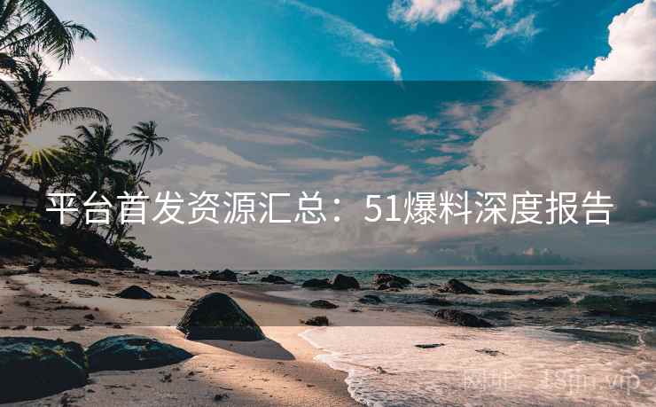 平台首发资源汇总：51爆料深度报告